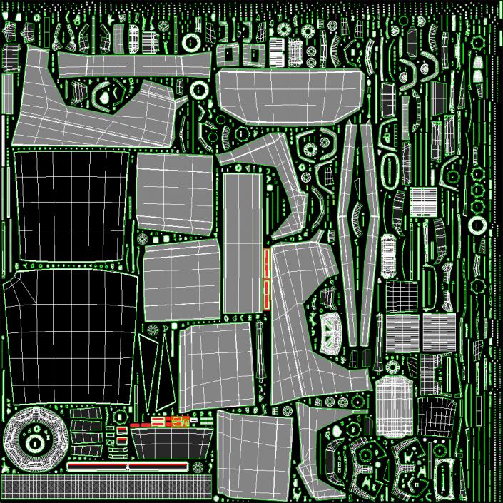 3D 2024 Tesla Cybertruck Rigged model