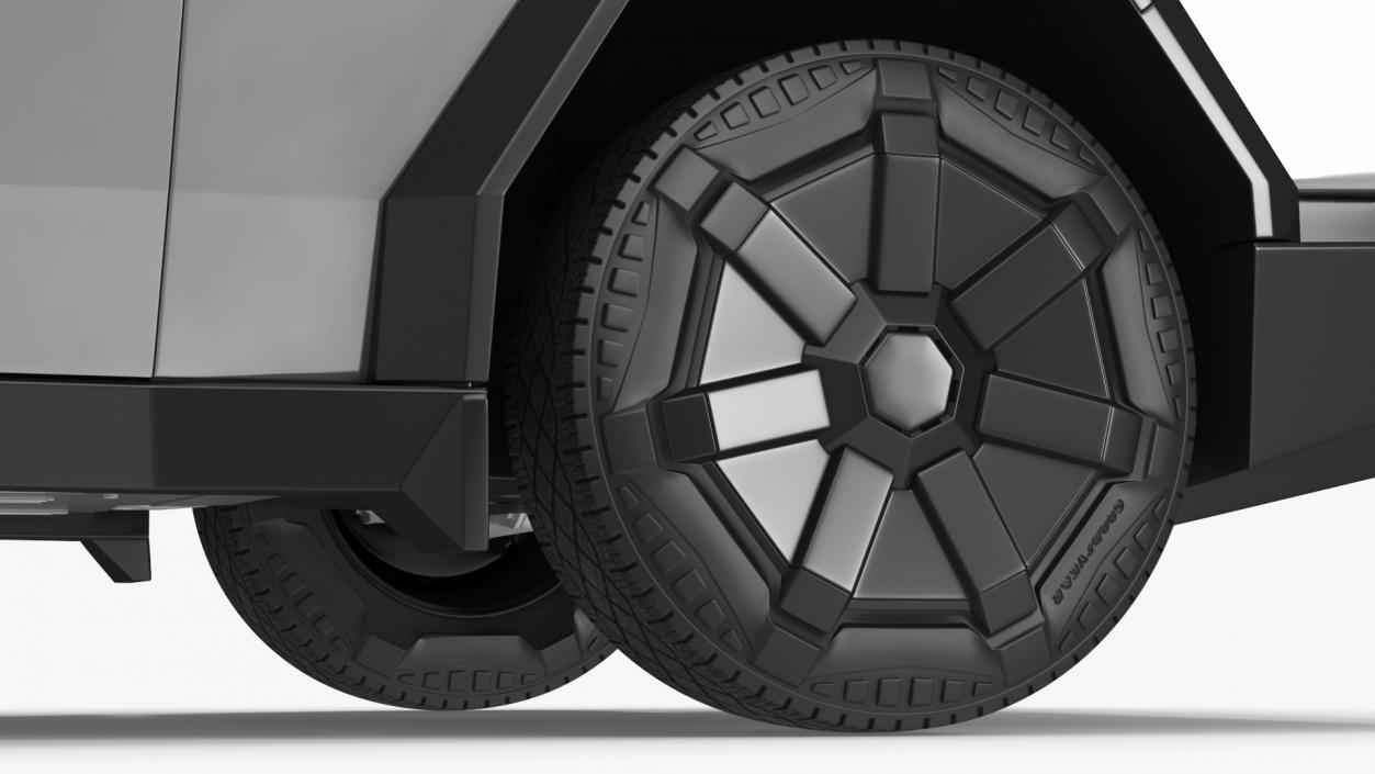 3D 2024 Tesla Cybertruck Rigged model