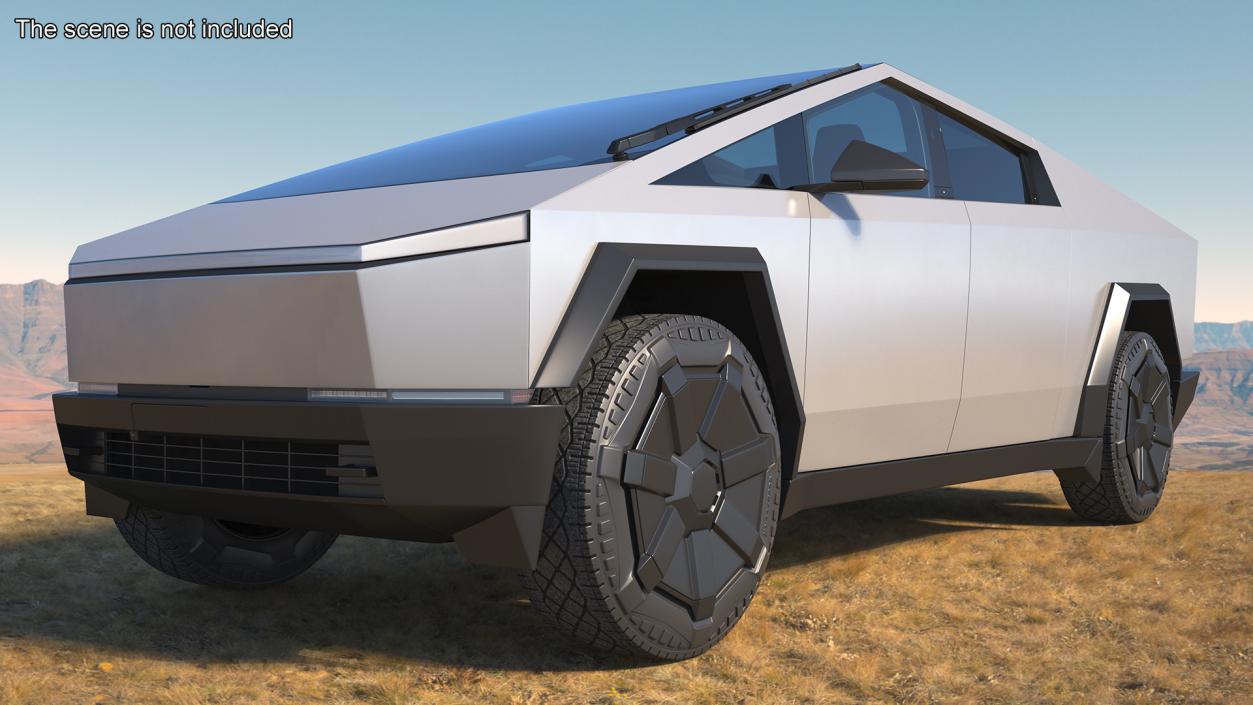 3D 2024 Tesla Cybertruck Rigged model