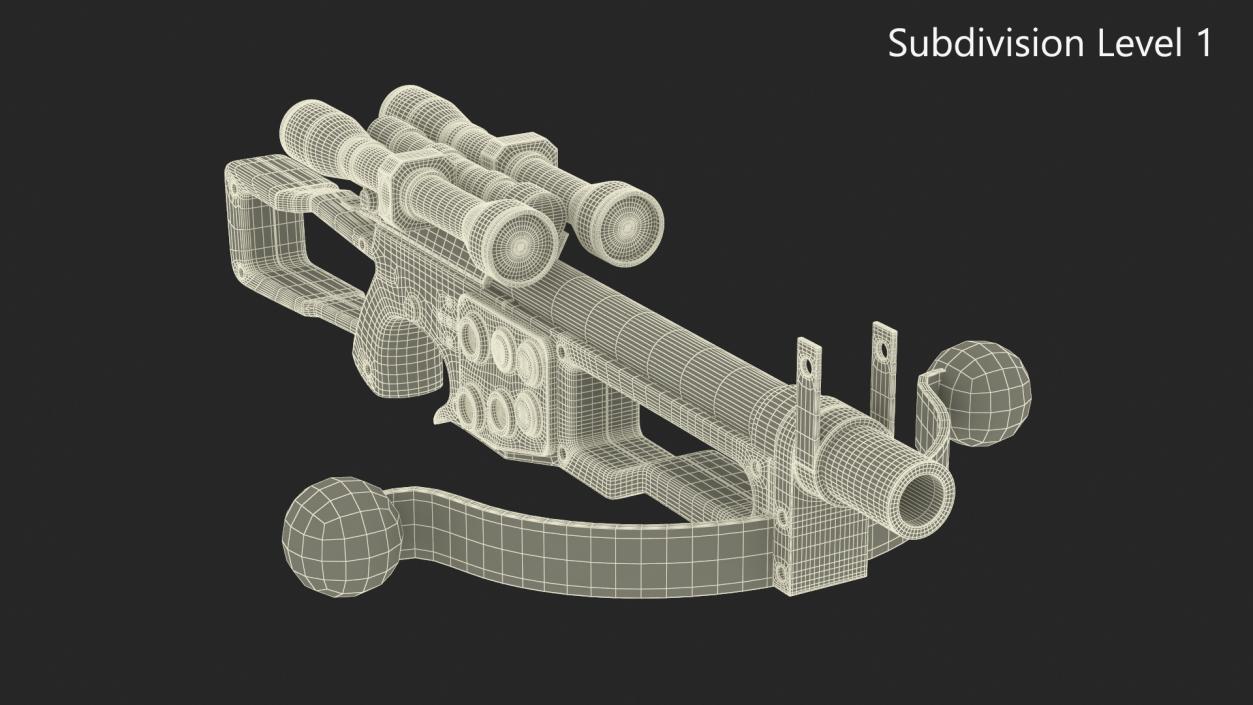 3D model Large Star Wars Bowcaster