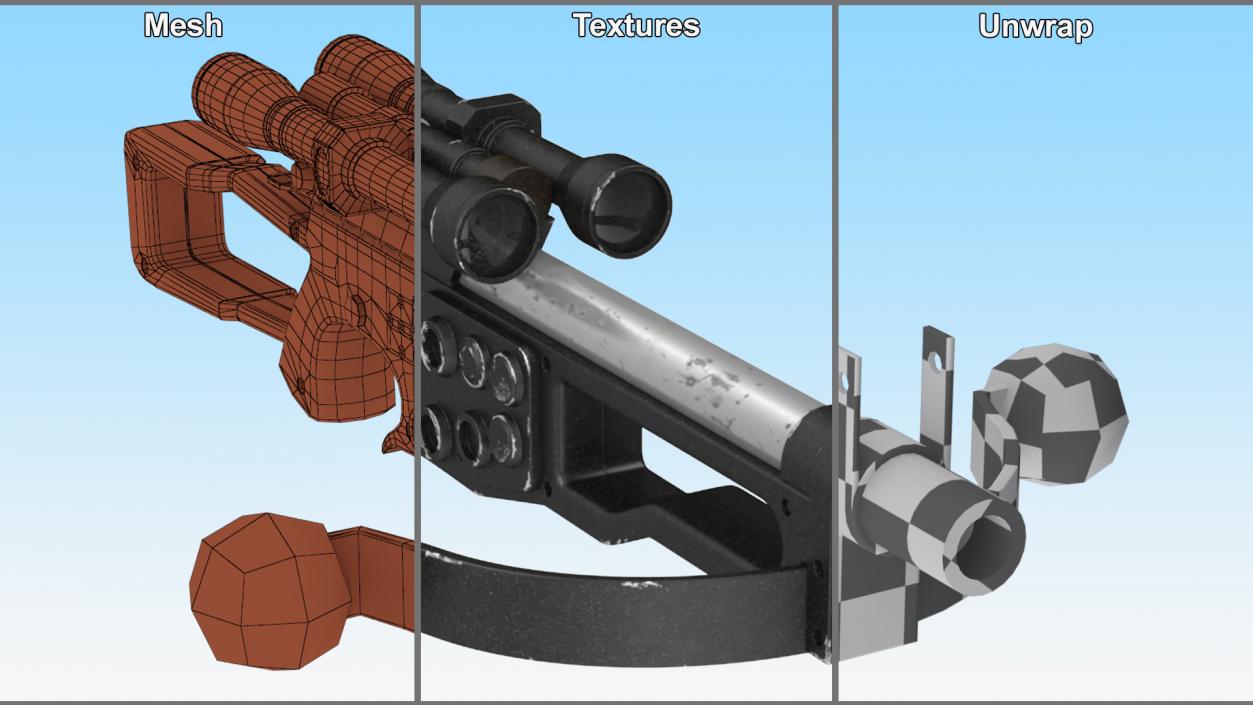 3D model Large Star Wars Bowcaster