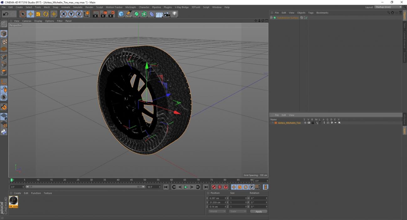 3D Airless Michelin Tire