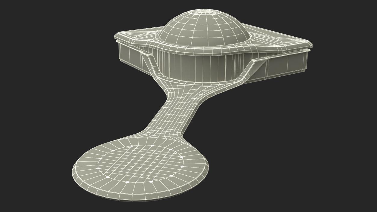 3D Air Taxi Port with Separate Boarding Area 2 model