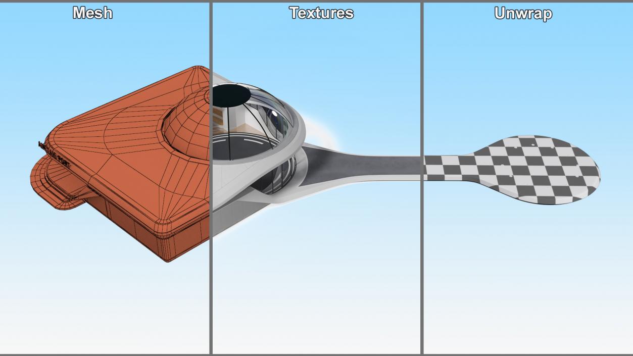 3D Air Taxi Port with Separate Boarding Area 2 model