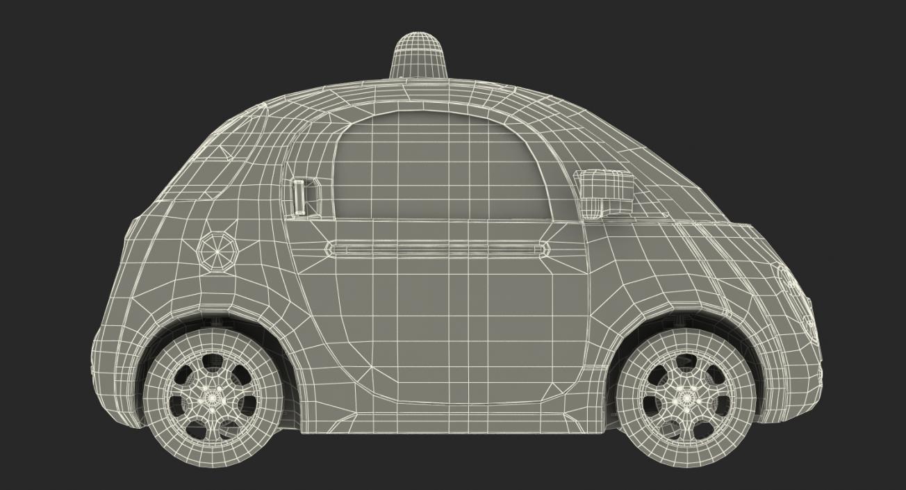 3D model Rigged Self Driving Cars Collection