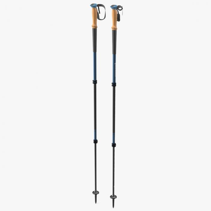 3D model Blue Black Diamond Carbon Trekking-Poles