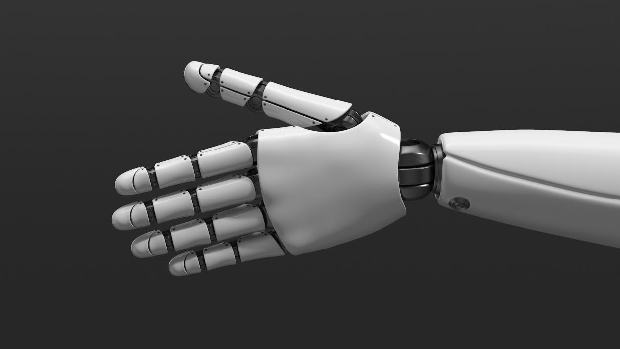 Futuristic Humanoid Robot Arm 3D model