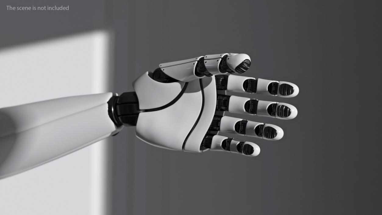 Futuristic Humanoid Robot Arm 3D model