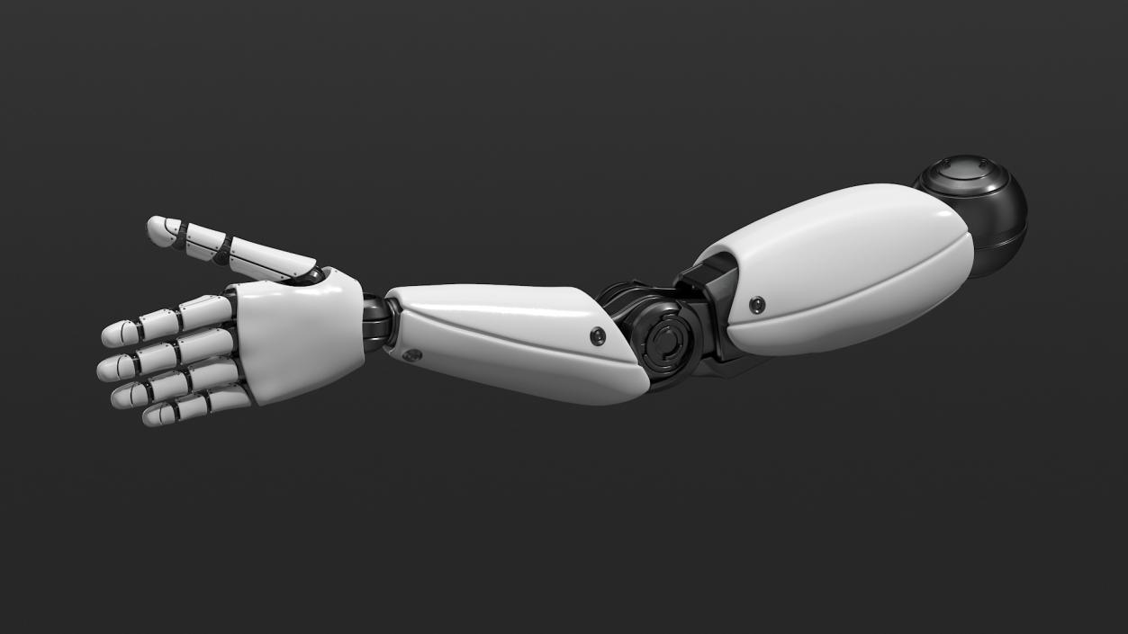 Futuristic Humanoid Robot Arm 3D model