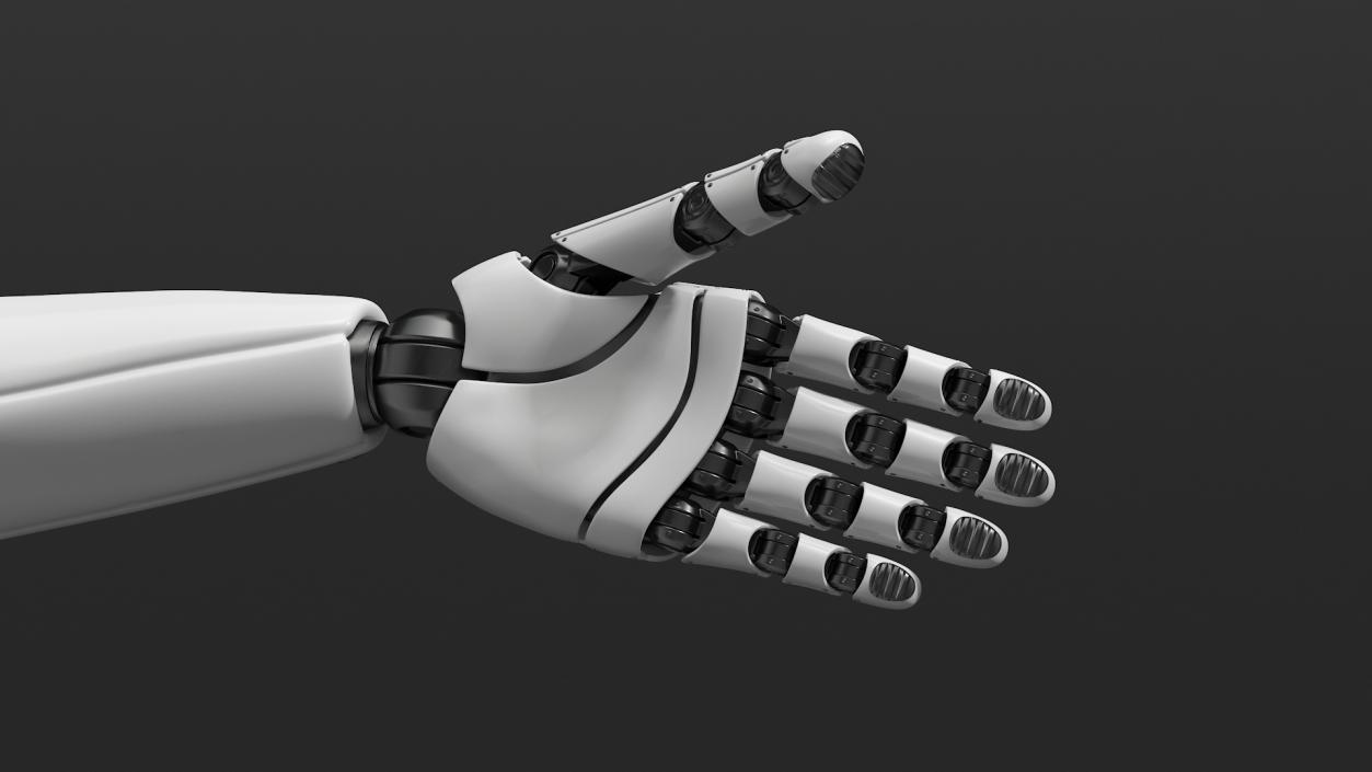 Futuristic Humanoid Robot Arm 3D model