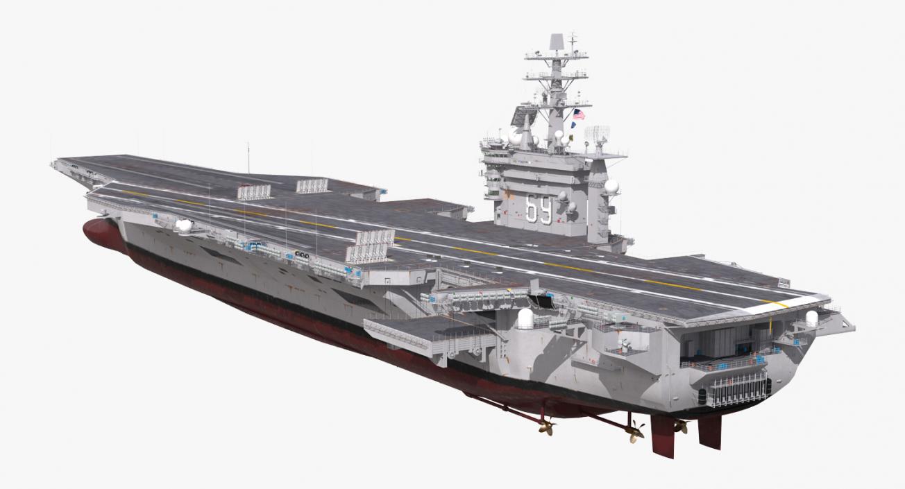 3D US Aircraft Carriers Collection