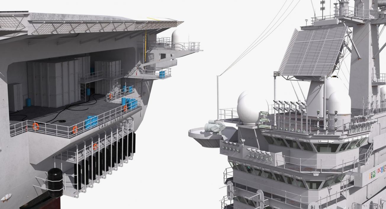 3D US Aircraft Carriers Collection