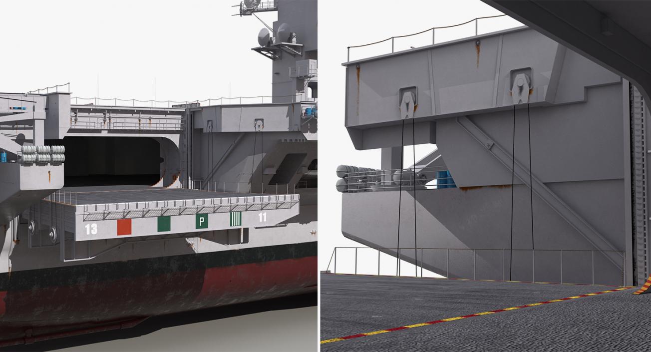 3D US Aircraft Carriers Collection