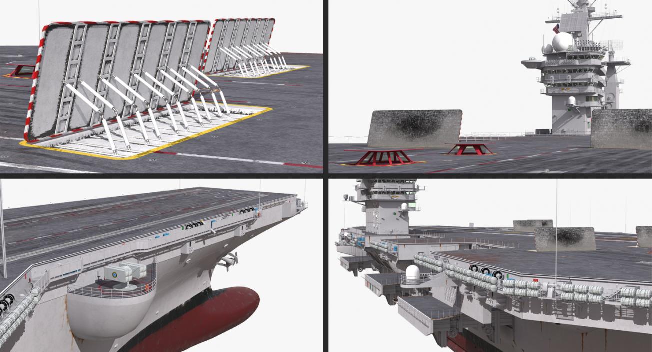 3D US Aircraft Carriers Collection