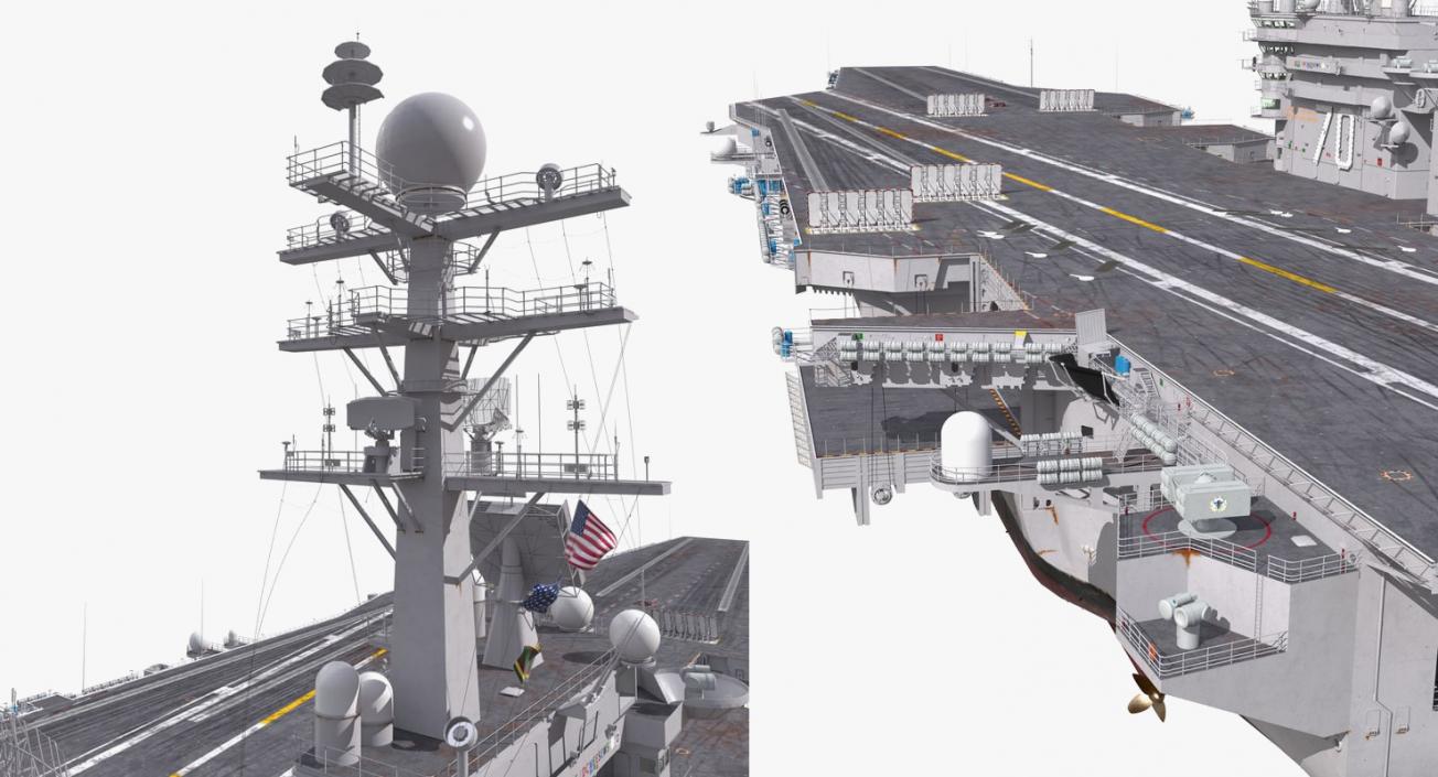 3D US Aircraft Carriers Collection