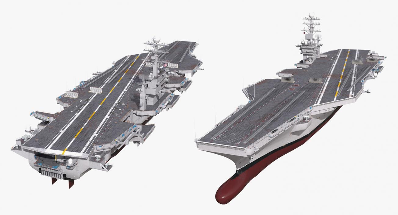 3D US Aircraft Carriers Collection