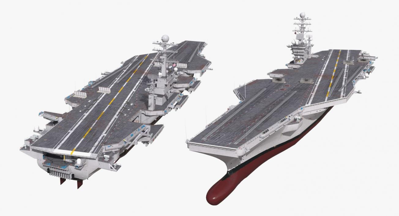 3D US Aircraft Carriers Collection