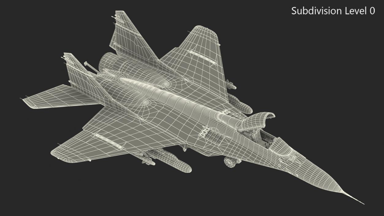 3D MiG 29K Fulcrum D Indian Navy with Armament model