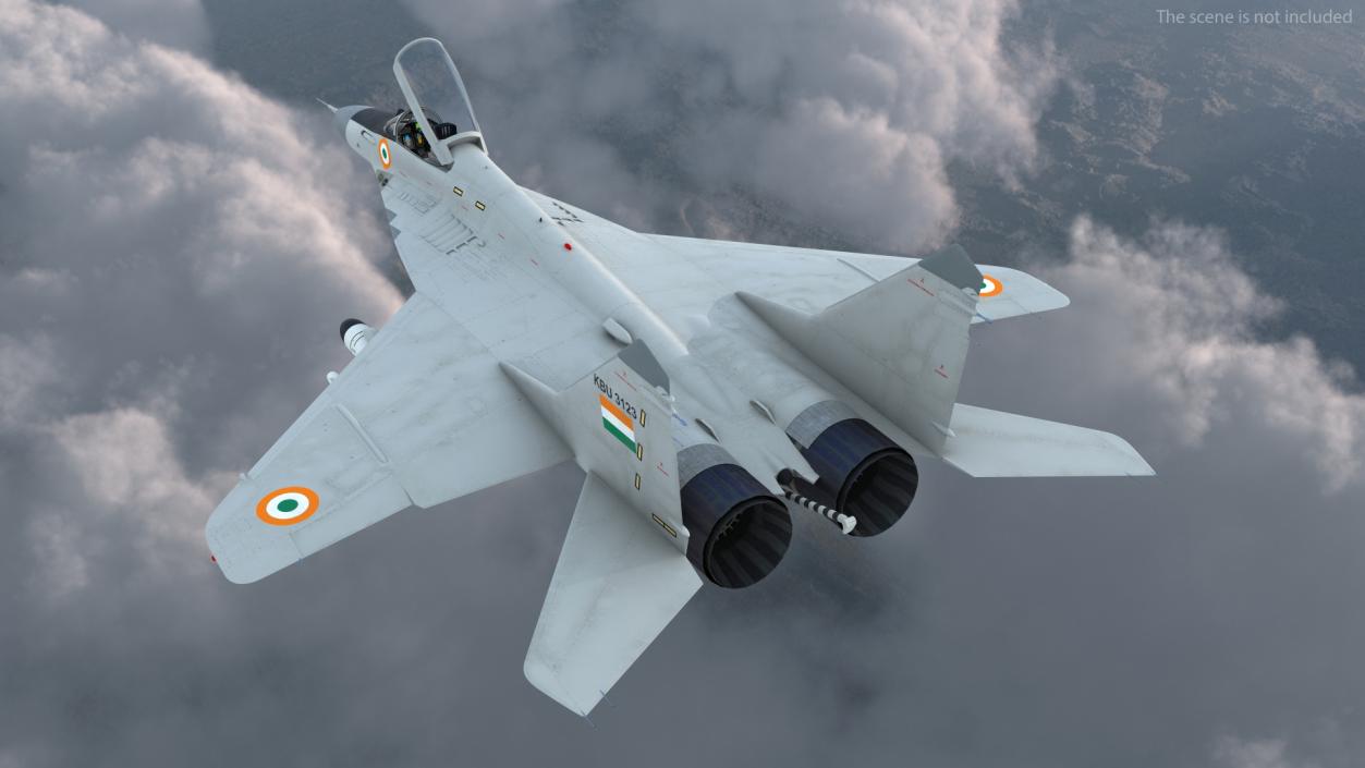 3D MiG 29K Fulcrum D Indian Navy with Armament model