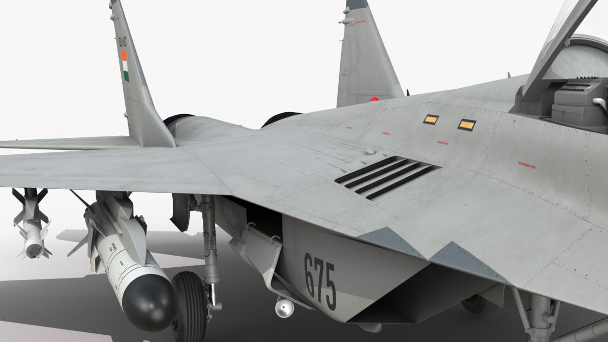 3D MiG 29K Fulcrum D Indian Navy with Armament model