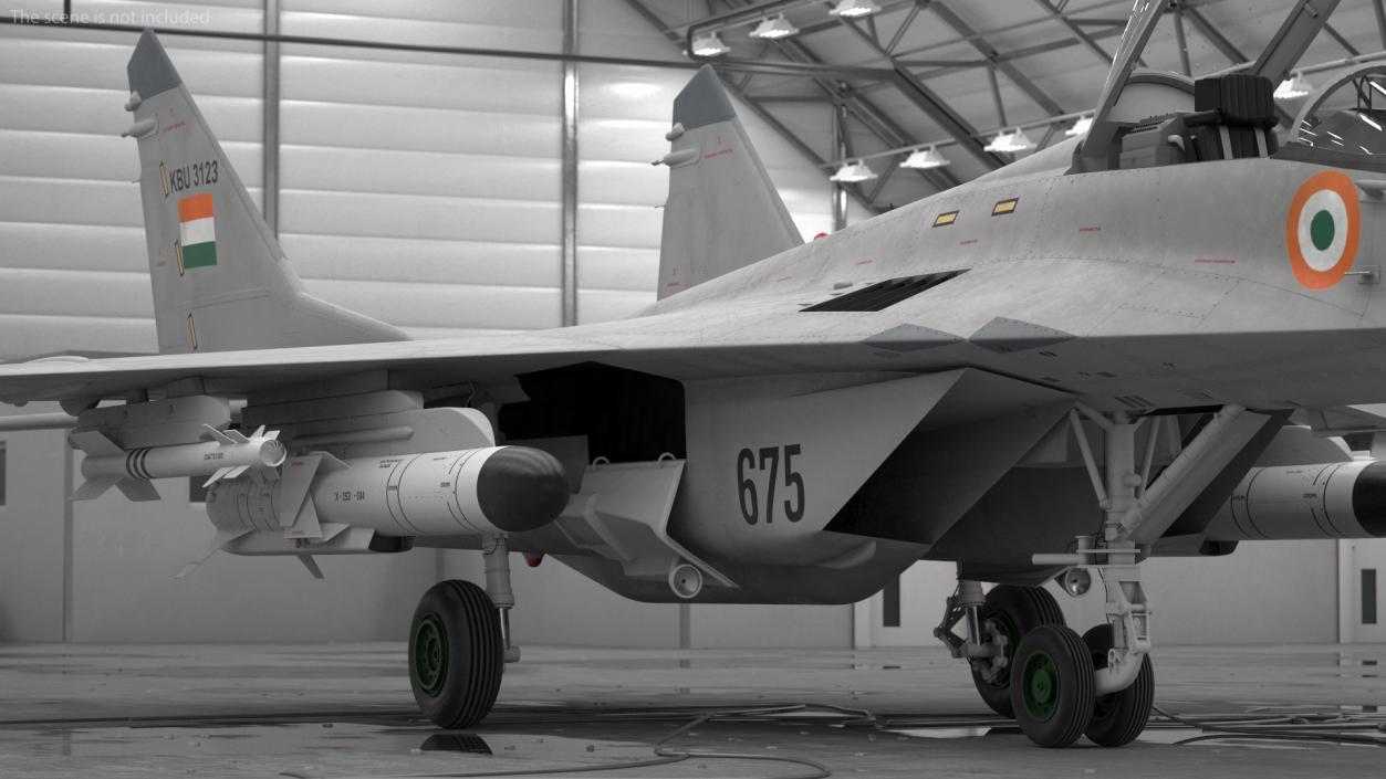 3D MiG 29K Fulcrum D Indian Navy with Armament model