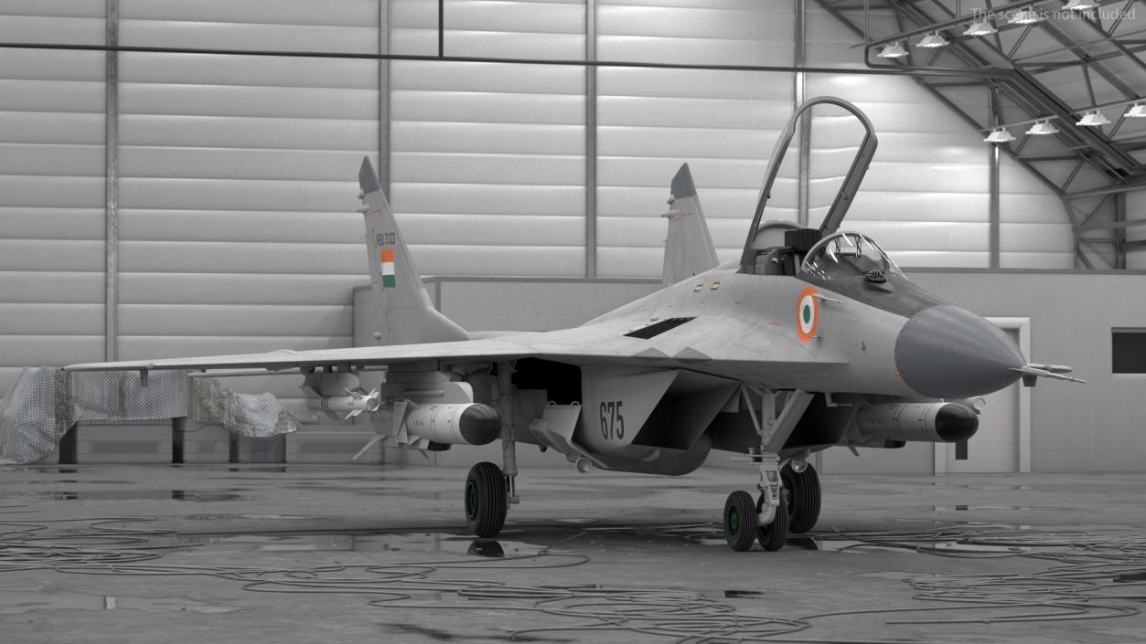 3D MiG 29K Fulcrum D Indian Navy with Armament model