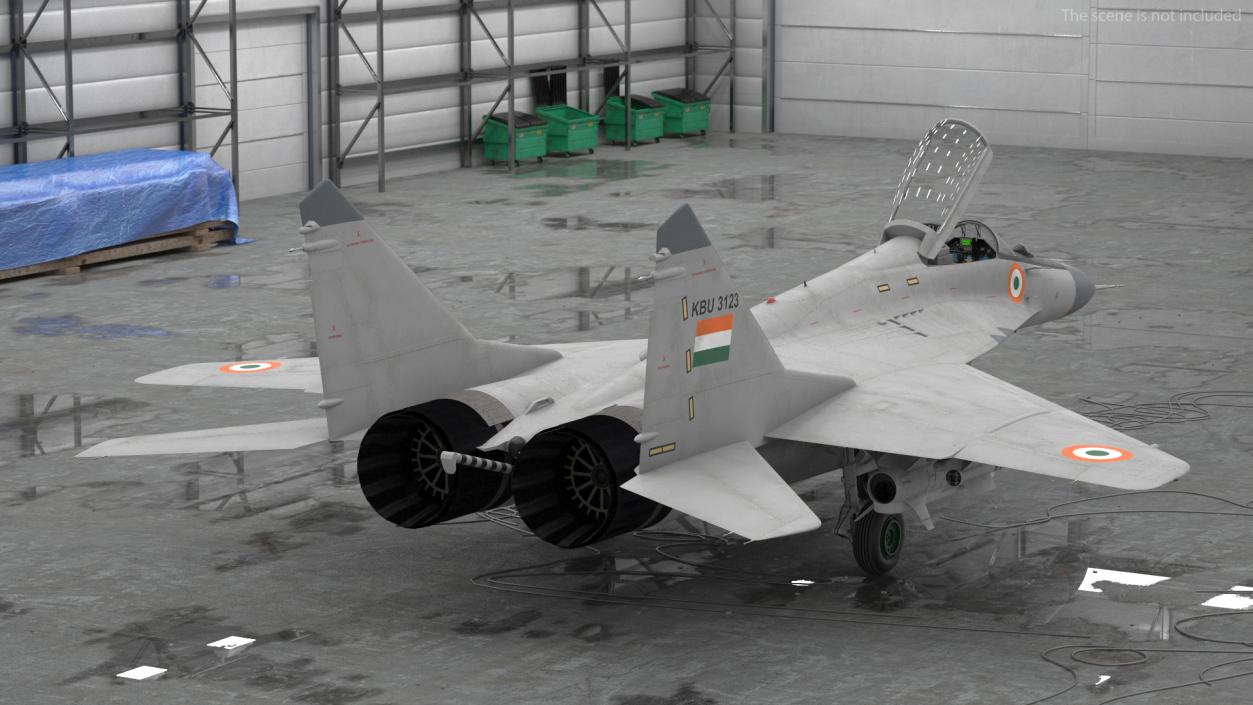 3D MiG 29K Fulcrum D Indian Navy with Armament model