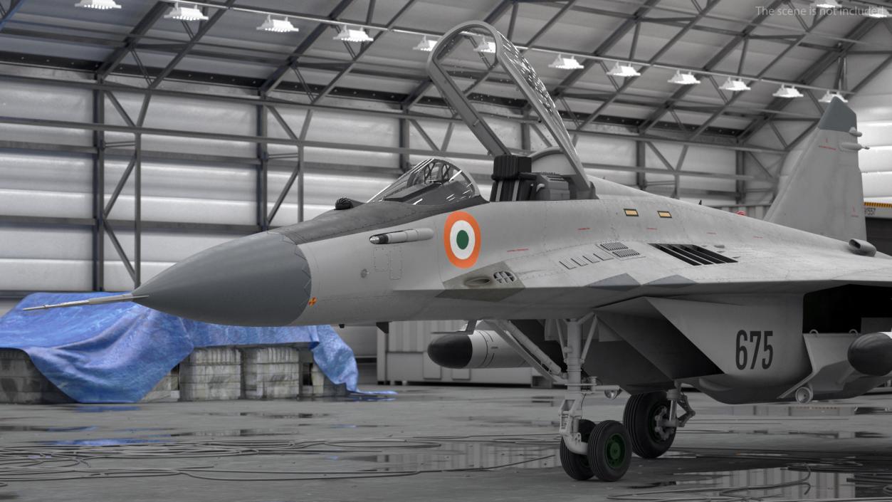 3D MiG 29K Fulcrum D Indian Navy with Armament model