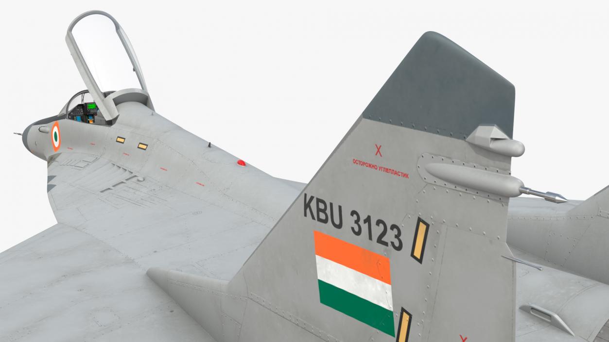 3D MiG 29K Fulcrum D Indian Navy with Armament model