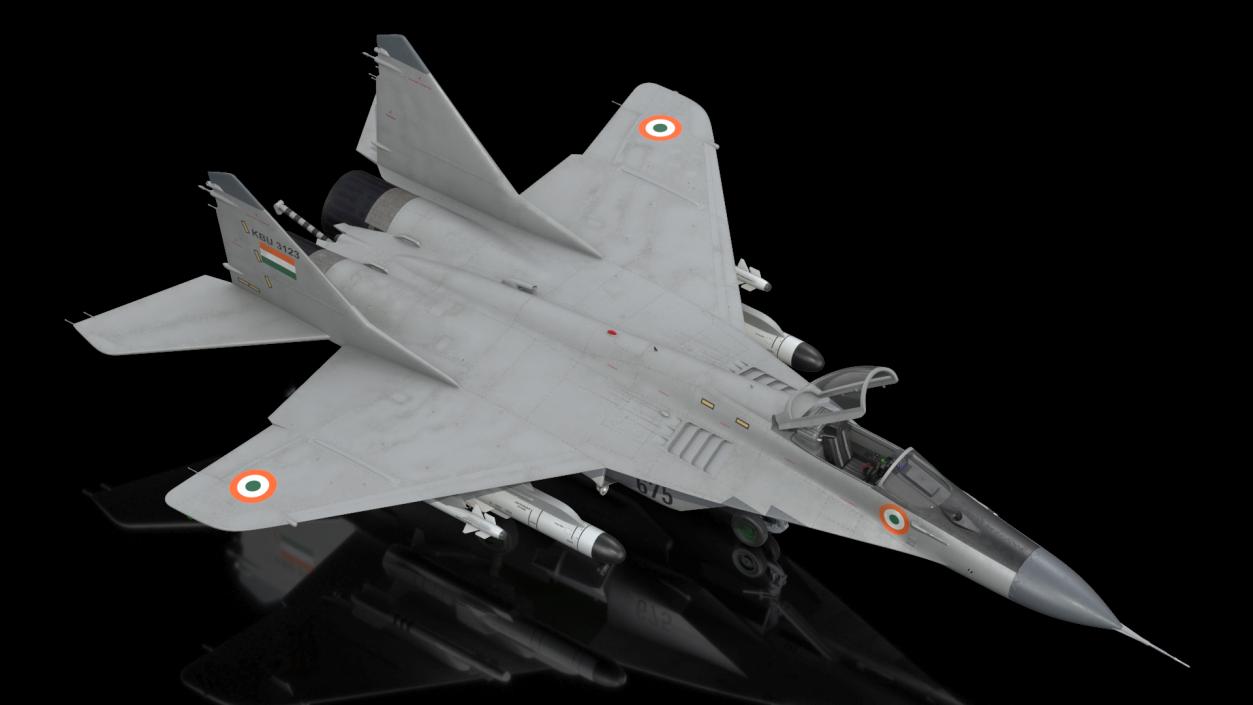 3D MiG 29K Fulcrum D Indian Navy with Armament model