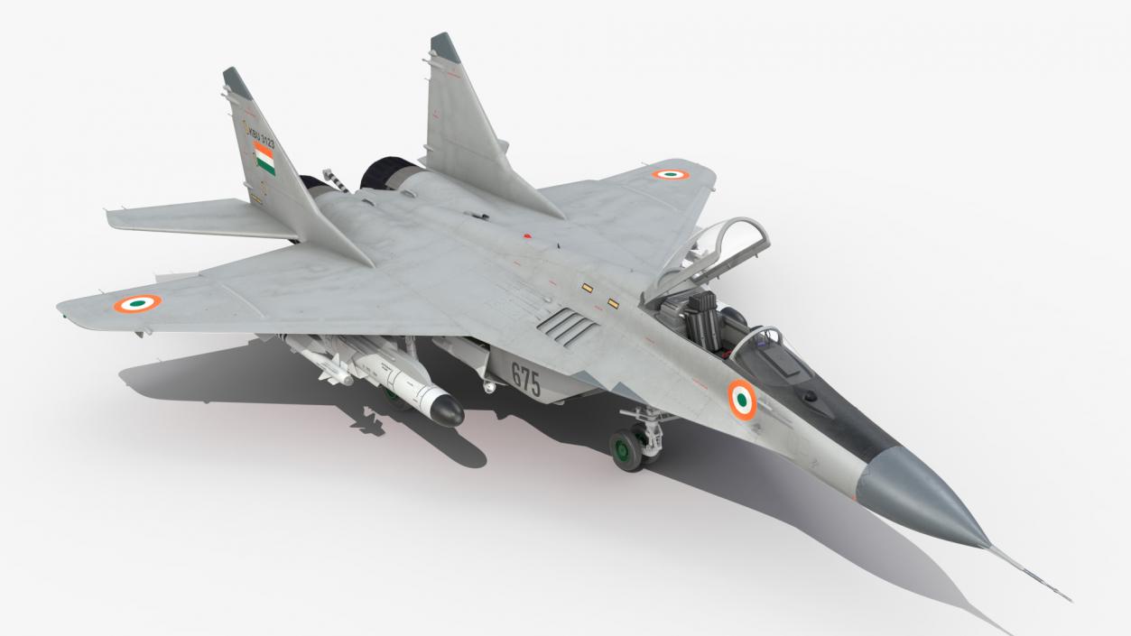 3D MiG 29K Fulcrum D Indian Navy with Armament model