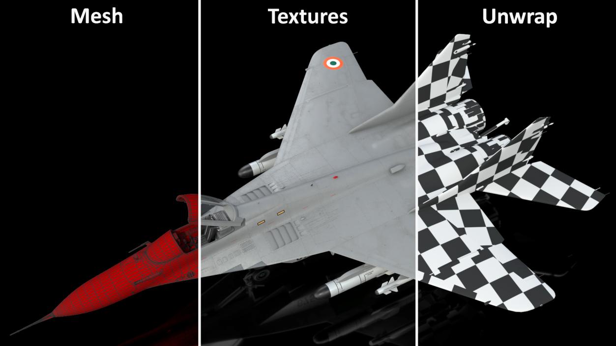 3D MiG 29K Fulcrum D Indian Navy with Armament model