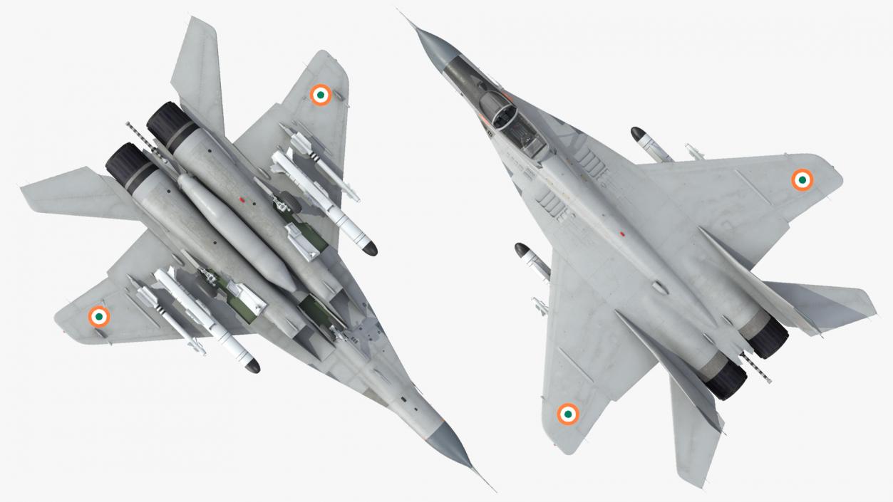 3D MiG 29K Fulcrum D Indian Navy with Armament model