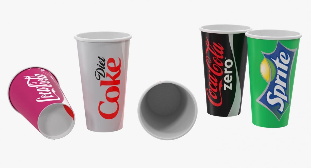 3D model Paper Soda Cups