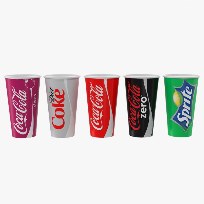 3D model Paper Soda Cups