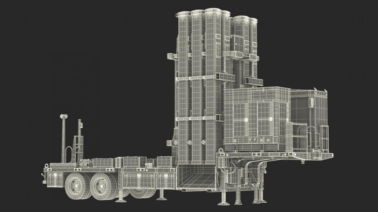 3D David Sling Israel Defense-System model