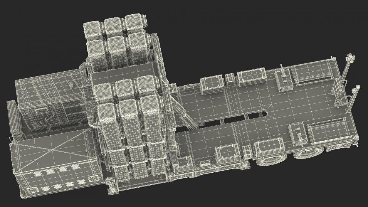 3D David Sling Israel Defense-System model