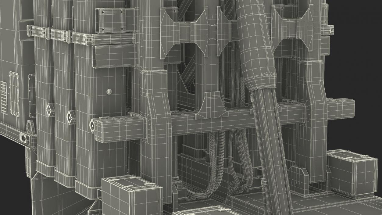 3D David Sling Israel Defense-System model