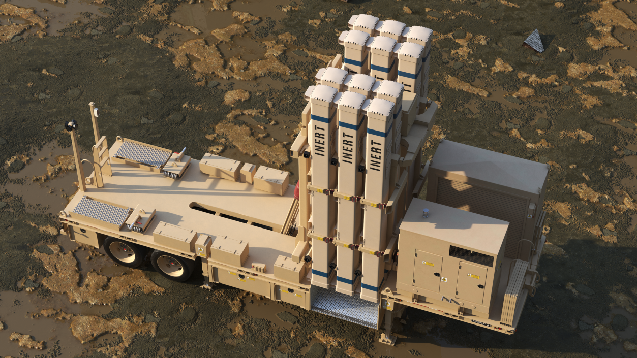 3D David Sling Israel Defense-System model