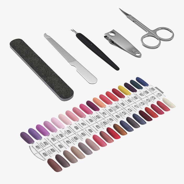 Manicure Tools Collection 3 3D