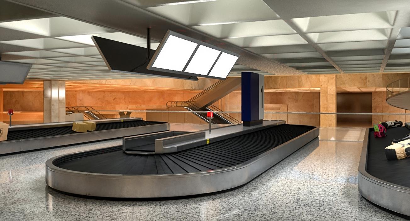 3D Airport Conveyor Belt