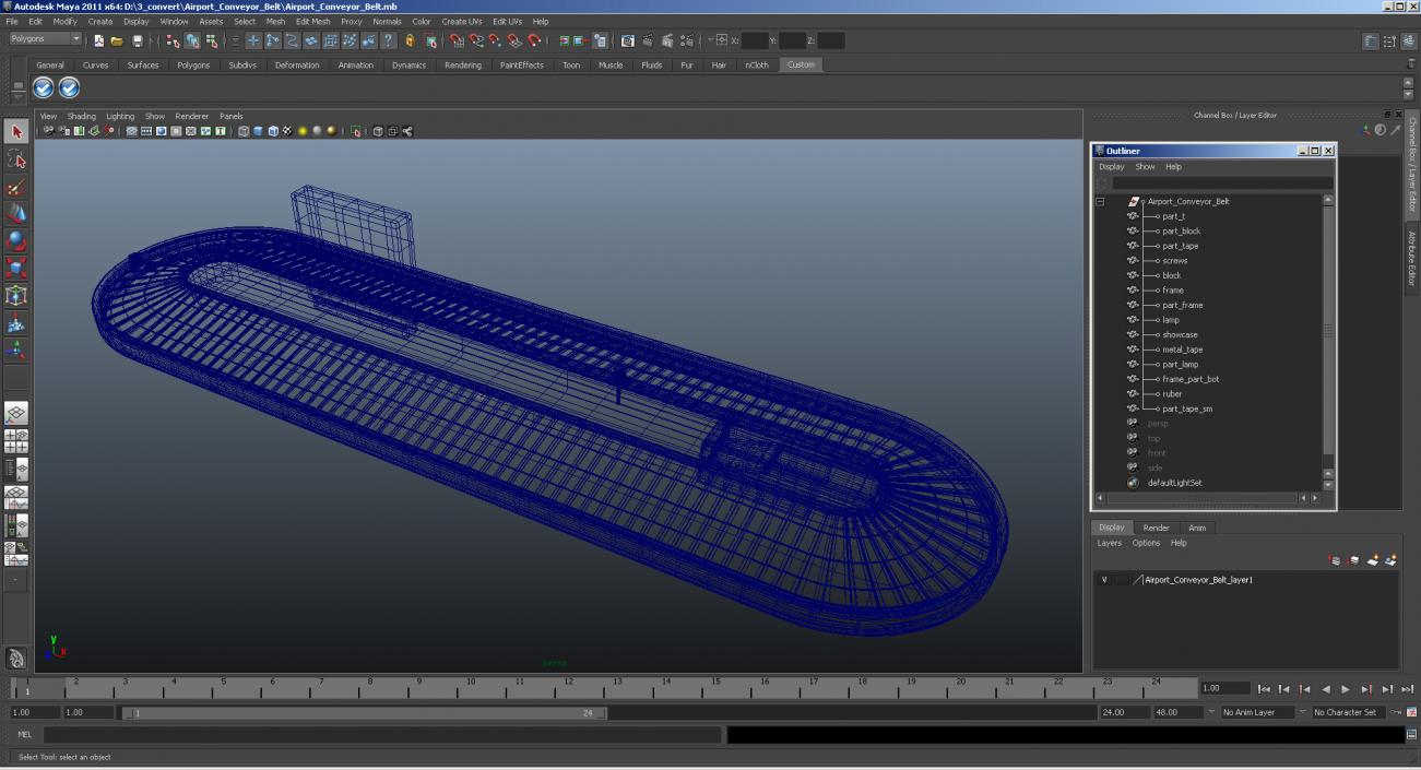 3D Airport Conveyor Belt