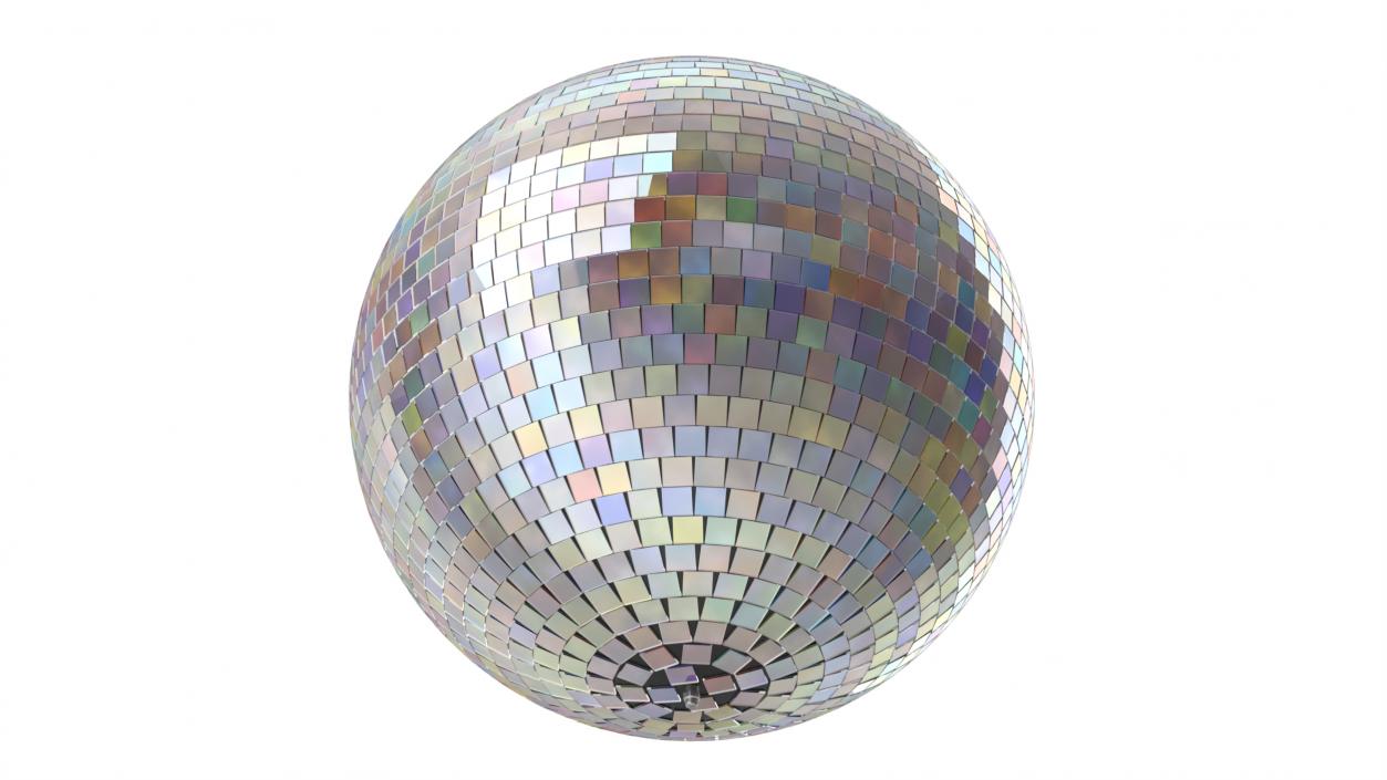 3D Rainbow Disco Ball model