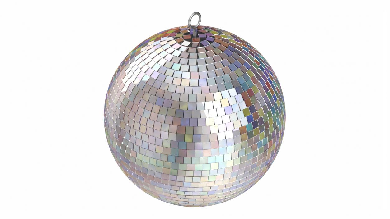 3D Rainbow Disco Ball model