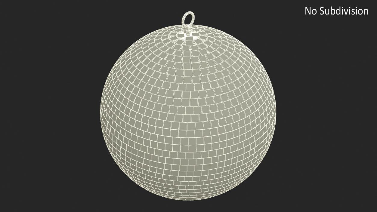 3D Rainbow Disco Ball model