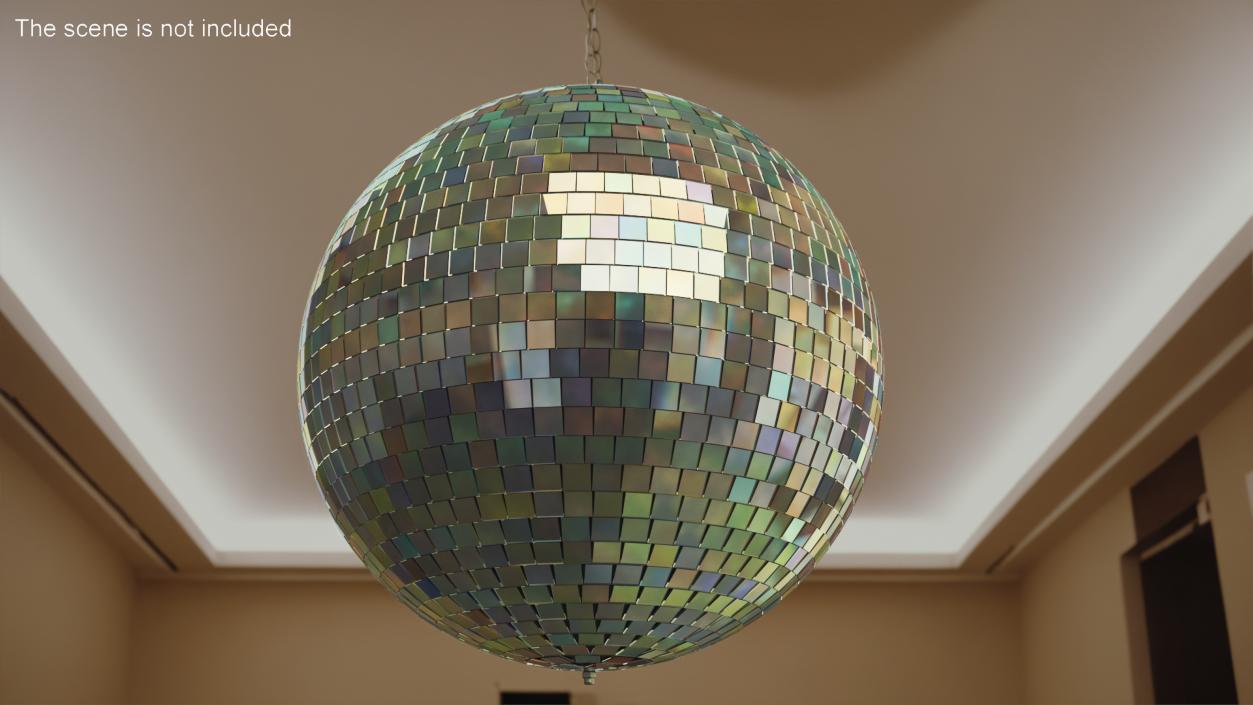 3D Rainbow Disco Ball model