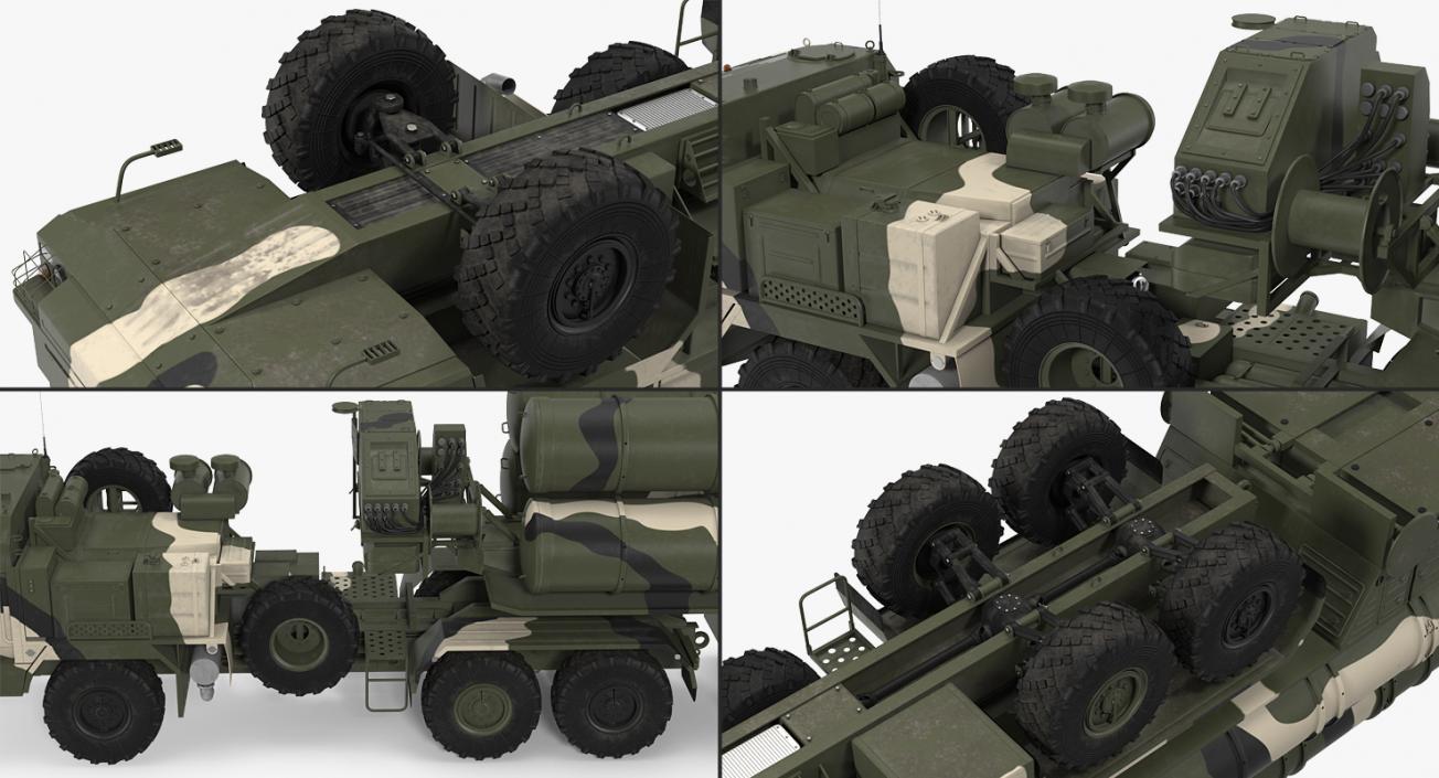 3D model SA 21 Growler Mobile Missile System Vehicle Rigged