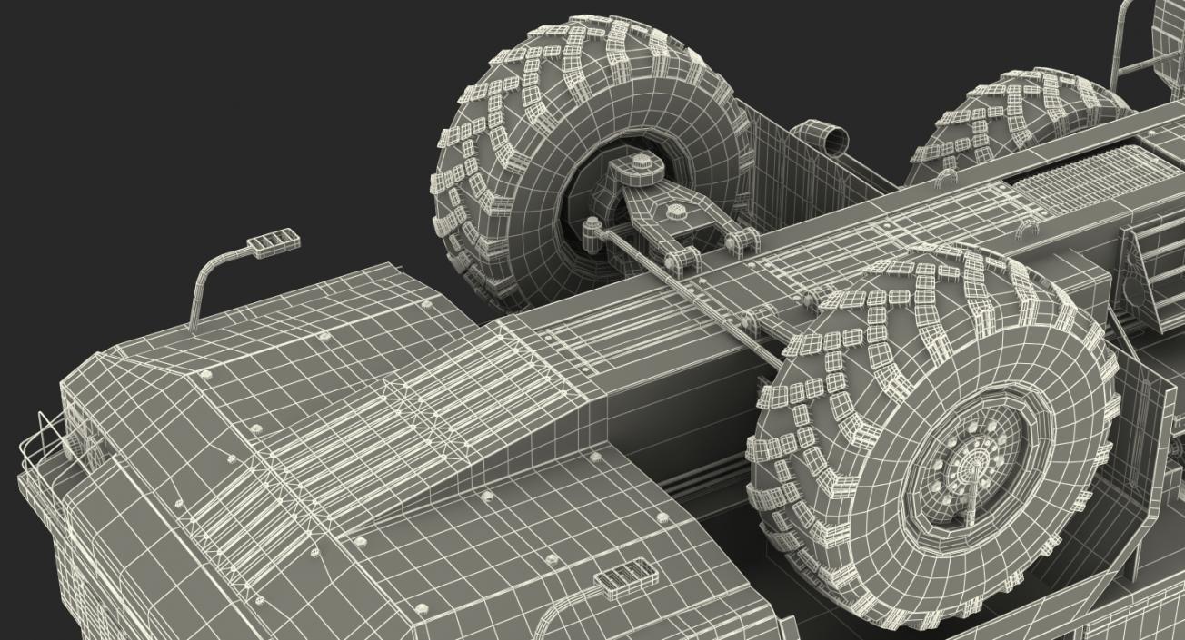 3D model SA 21 Growler Mobile Missile System Vehicle Rigged