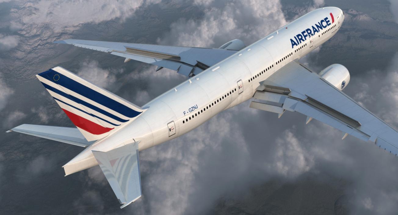 Boeing 777 200LR Air France 3D