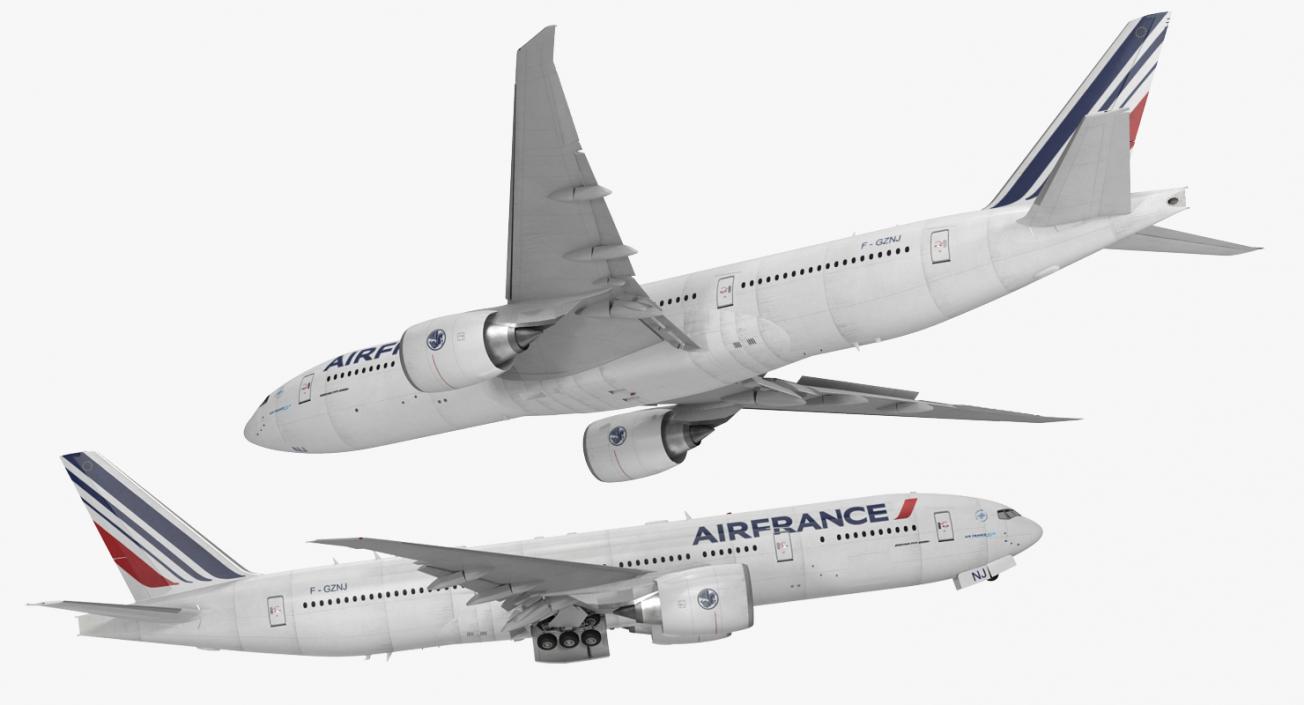 Boeing 777 200LR Air France 3D